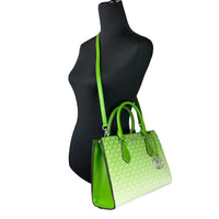 Michael Kors Sheila Medium Crossbody Satchel Purse Bag Jungle Green