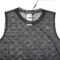 Dolce & Gabbana Black Nylon Logo Monogram Sleeveless Tank Top
