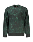 Hugo Boss Green Cotton Men Sweater