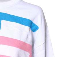 Love Moschino White Graphic Print Cotton Long Sleeves T-shirt