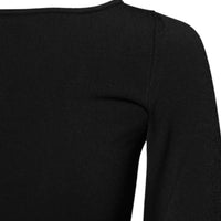 Dolce & Gabbana Black Viscose Long Sleeves Pullover Top