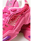 Dolce & Gabbana Pink Airmaster Mesh Panelled Low Top Sneakers Shoes