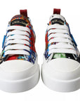 Dolce & Gabbana Multicolor Patchwork Low Top Sneakers Shoes