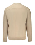 Hugo Boss Beige Cotton Men Sweater