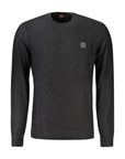 Hugo Boss Black Cotton Men Sweater