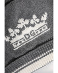 Dolce & Gabbana Gray Cashmere Knitted Winter Beanie Hat