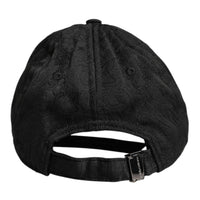 Dolce & Gabbana Black Floral Jacquard 6 Panels Baseball Cap