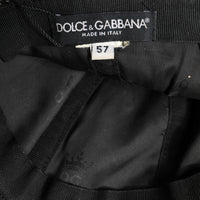 Dolce & Gabbana Black Floral Jacquard 6 Panels Baseball Cap