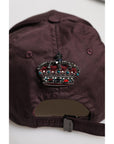 Dolce & Gabbana Brown Cotton DG Crown 6 Panels Baseball Cap