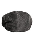 Dolce & Gabbana Gray Cotton Newsboy Capello Cabbie Hat