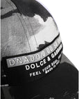 Dolce & Gabbana White Gray Camouflage 6 Panels Baseball Cap