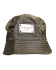 Dolce & Gabbana Brown DG Plaque Wide Brim Bucket Hat
