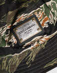 Dolce & Gabbana Multicolor DG Plaque Wide Brim Bucket Hat