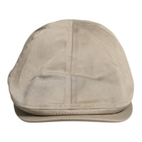 Dolce & Gabbana Beige Cotton Newsboy Capello Cabbie Hat