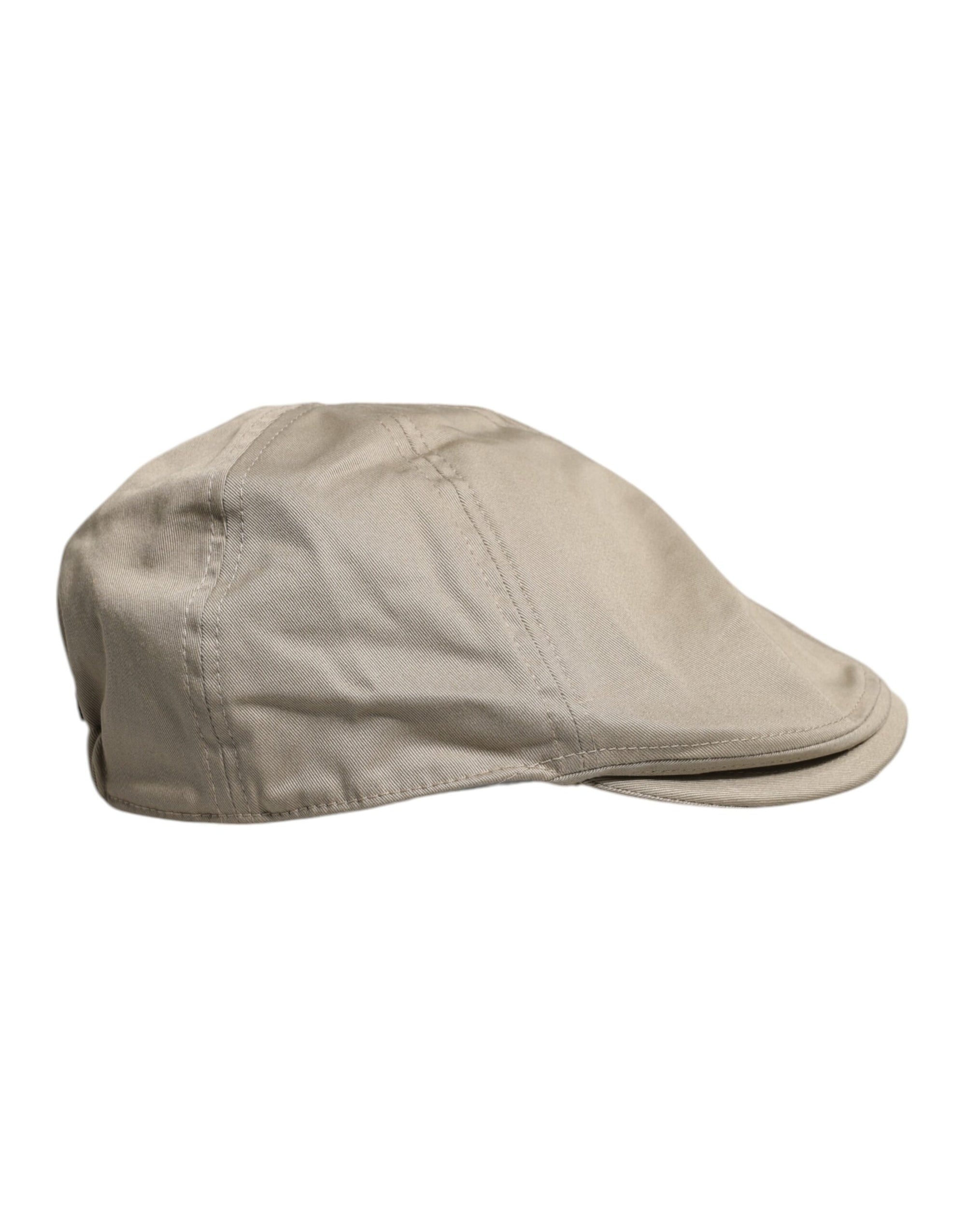 Dolce & Gabbana Beige Cotton Newsboy Capello Cabbie Hat