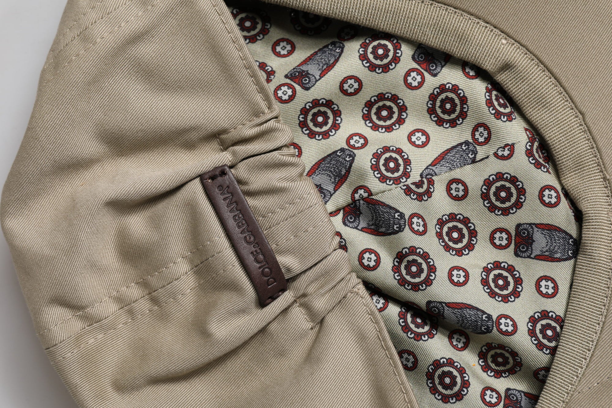 Dolce & Gabbana Beige Cotton Newsboy Capello Cabbie Hat