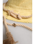 Dolce & Gabbana Yellow Cotton Wide Brim Bucket