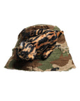 Dolce & Gabbana Multicolor Leopard Embellish Wide Brim Bucket Hat