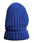 Dolce & Gabbana Blue Wool Knitted Winter Beanie Hat