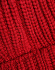 Dolce & Gabbana Red Solid Wool Knitted Winter Beanie Hat