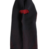 Dolce & Gabbana Black Cotton Knitted Ski Mask Balaclava Hat
