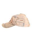 Dolce & Gabbana Beige Tattered Cotton 6 Panels Baseball Cap