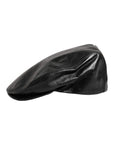 Dolce & Gabbana Black Calf Newsboy Capello Cabbie Hat