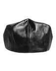 Dolce & Gabbana Black Calf Newsboy Capello Cabbie Hat