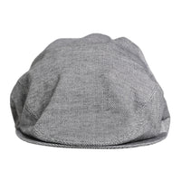 Dolce & Gabbana Gray Cotton Newsboy Capello Cabbie Hat