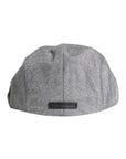 Dolce & Gabbana Gray Cotton Newsboy Capello Cabbie Hat