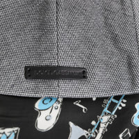 Dolce & Gabbana Gray Cotton Newsboy Capello Cabbie Hat