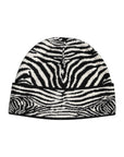 Dolce & Gabbana Black White Zebra Knitted Winter Beanie Hat