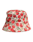 Dolce & Gabbana Beige Cotton Printed Wide Brim Bucket Hat