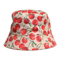 Dolce & Gabbana Beige Cotton Printed Wide Brim Bucket Hat