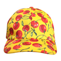 Dolce & Gabbana Yellow Cotton Printed 6 Panels Baseball Cap