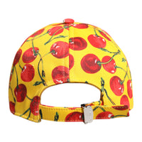 Dolce & Gabbana Yellow Cotton Printed 6 Panels Baseball Cap