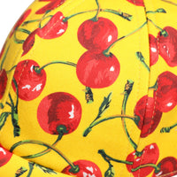 Dolce & Gabbana Yellow Cotton Printed 6 Panels Baseball Cap