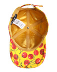 Dolce & Gabbana Yellow Cotton Printed 6 Panels Baseball Cap