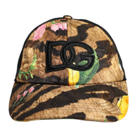 Dolce & Gabbana Multicolor DG Logo Patch 6 Panels Baseball Cap