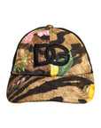 Dolce & Gabbana Multicolor DG Logo Patch 6 Panels Baseball Cap