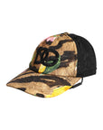 Dolce & Gabbana Multicolor DG Logo Patch 6 Panels Baseball Cap