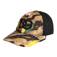 Dolce & Gabbana Multicolor DG Logo Patch 6 Panels Baseball Cap