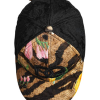 Dolce & Gabbana Multicolor DG Logo Patch 6 Panels Baseball Cap