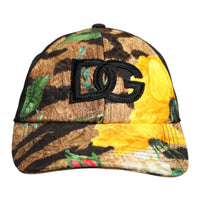 Dolce & Gabbana Multicolor DG Logo Patch 6 Panels Baseball Cap