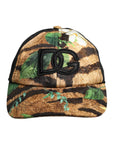 Dolce & Gabbana Multicolor DG Logo Patch 6 Panels Baseball Cap
