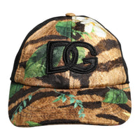 Dolce & Gabbana Multicolor DG Logo Patch 6 Panels Baseball Cap