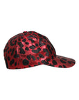 Dolce & Gabbana Red Leopard DG Logo 6 Panels Baseball Cap