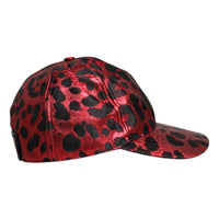 Dolce & Gabbana Red Leopard DG Logo 6 Panels Baseball Cap