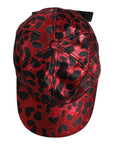 Dolce & Gabbana Red Leopard DG Logo 6 Panels Baseball Cap