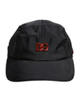 Dolce & Gabbana Black Nylon DG Logo 6 Panels Baseball Cap